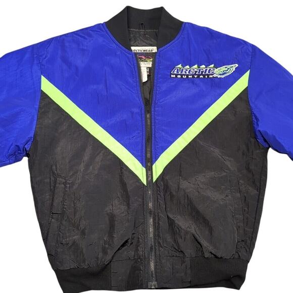 Arctic Mountain Arctic Cat Retro Vintage Neon Women's Jacket Size S - Picture 1 of 4